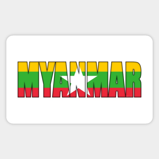 Myanmar Sticker by SeattleDesignCompany